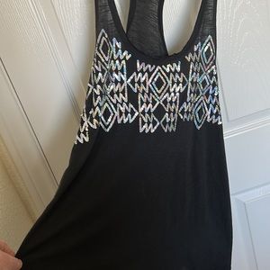 Pink Victoria’s Secret Aztec Print bling flowy tank top